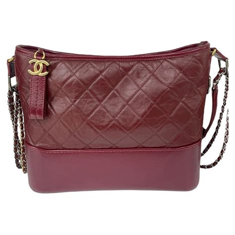 Chanel Gabrielle Medium Bordeaux For Sale at 1stDibs